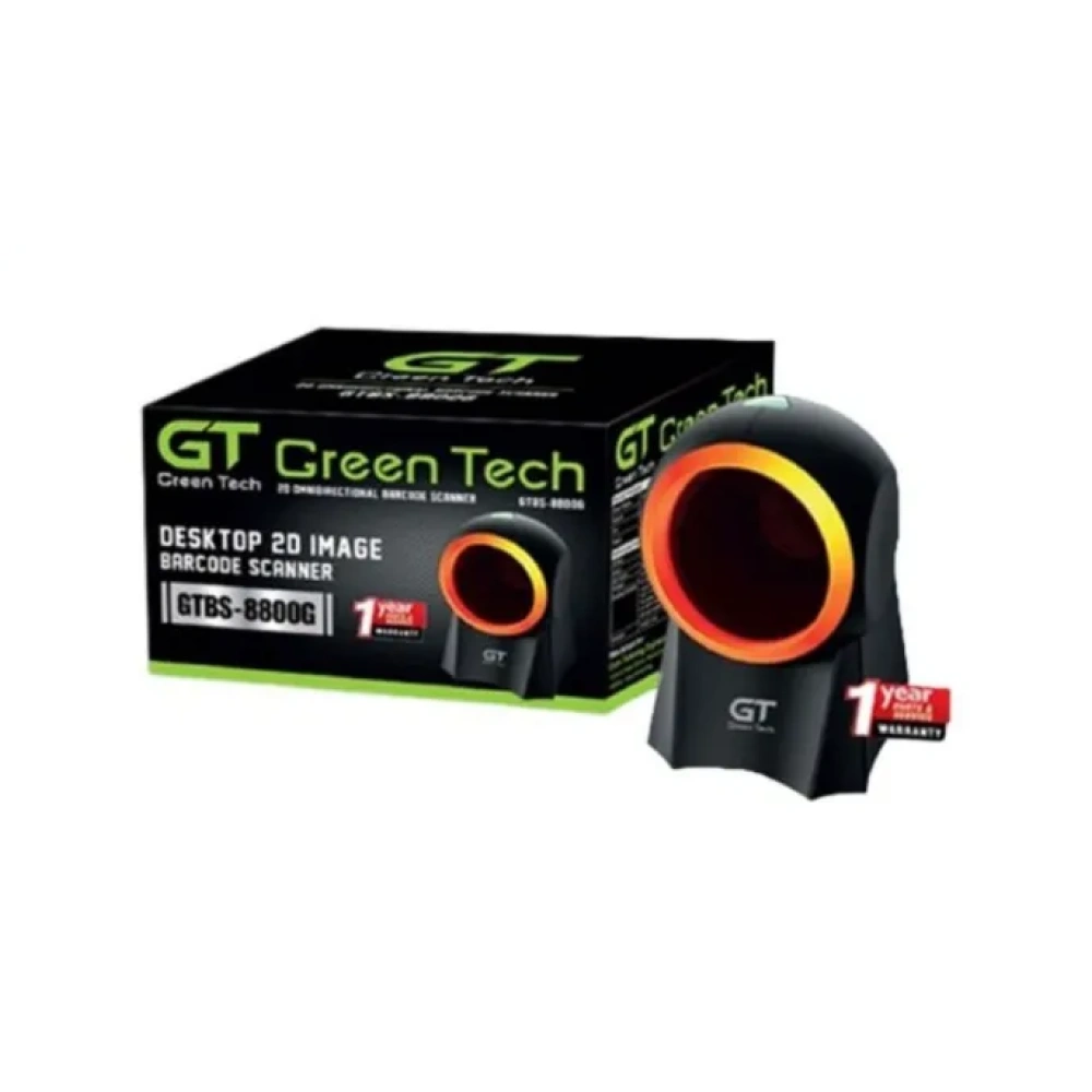 Green Tech GTBS-8800G 2D Omnidirectional Barcode Scanner