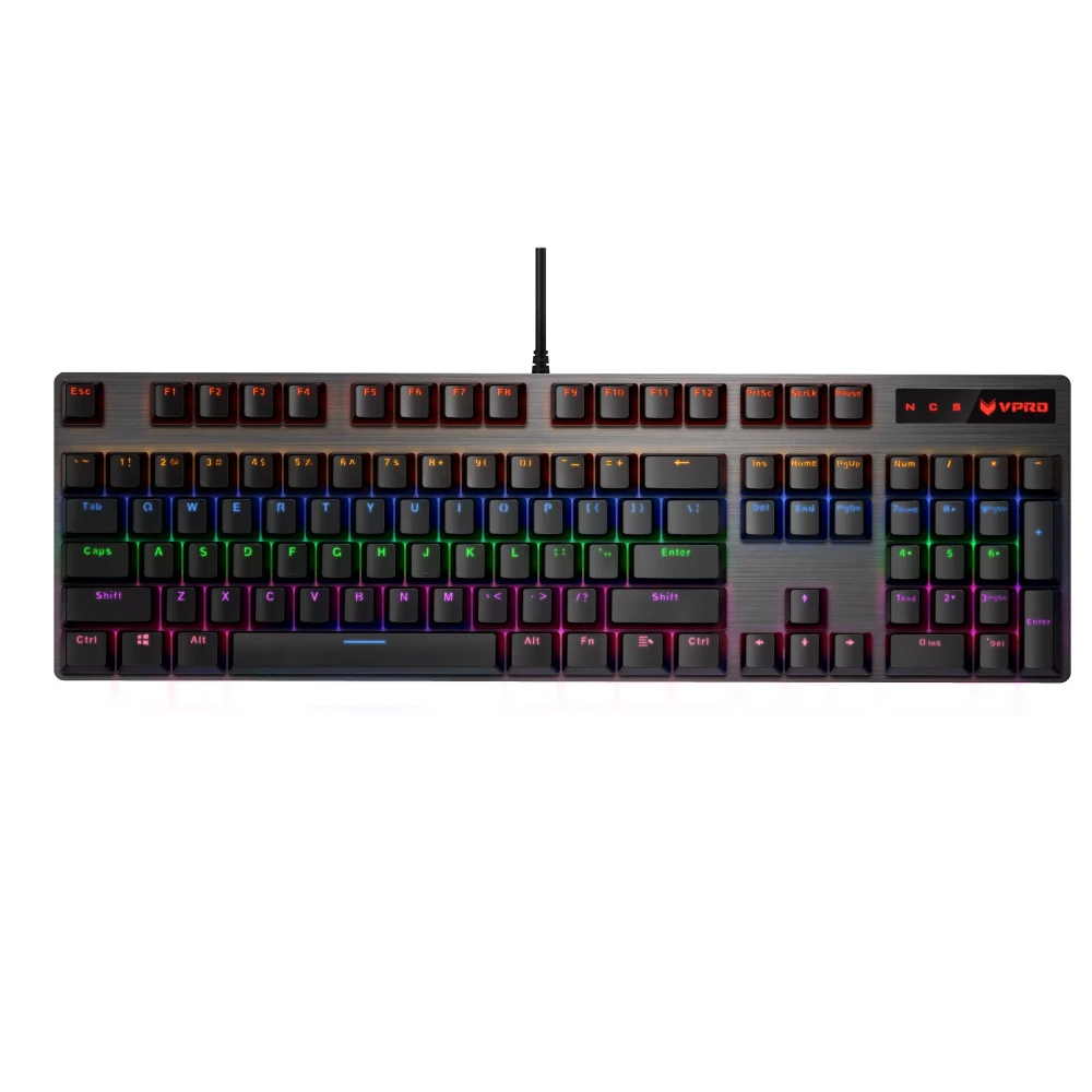 Rapoo V500 Pro Blue Switch Backlit Mechanical Gaming Keyboard - Black Color