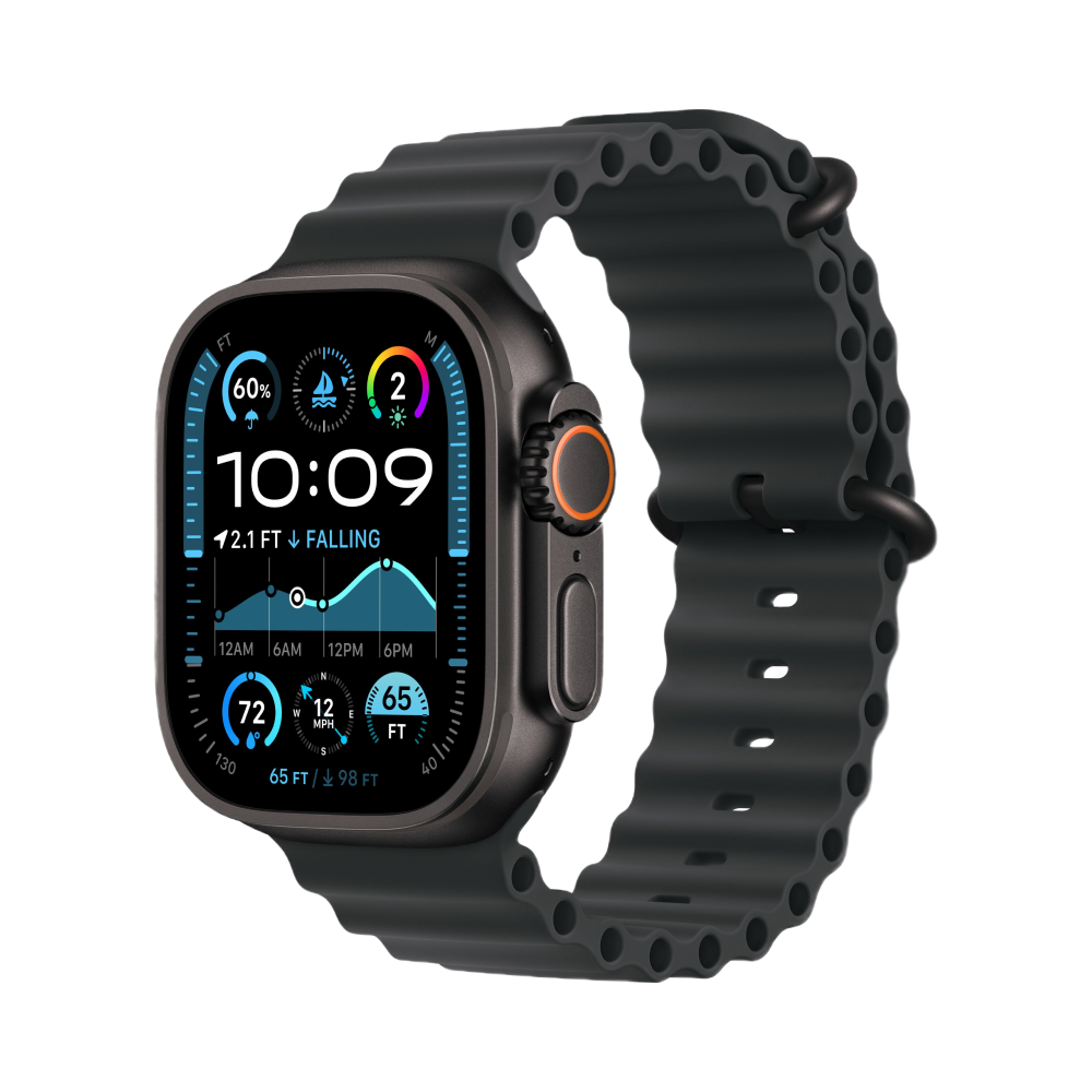 Apple Watch Ultra 2 49mm Cellular + GPS - Black Titanium Case with Black Ocean Band
