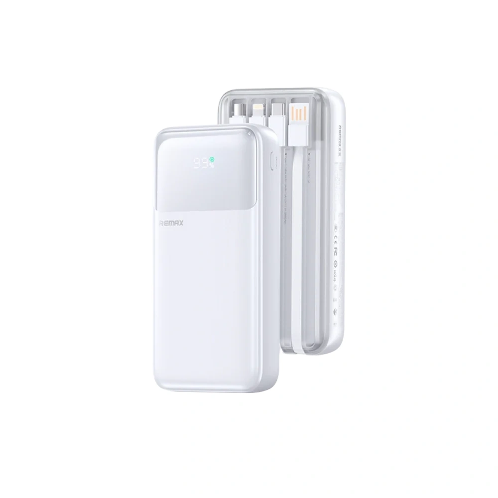 REMAX FCP-2 20000mAh Built-In Cabled Fast Charging Power Bank ( PD20W + QC22.5W )